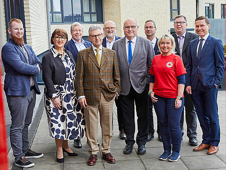 Unser Foto zeigt das Präsidium und der Vorstand des DRK-Landesverbandes Westfalen-Lippe